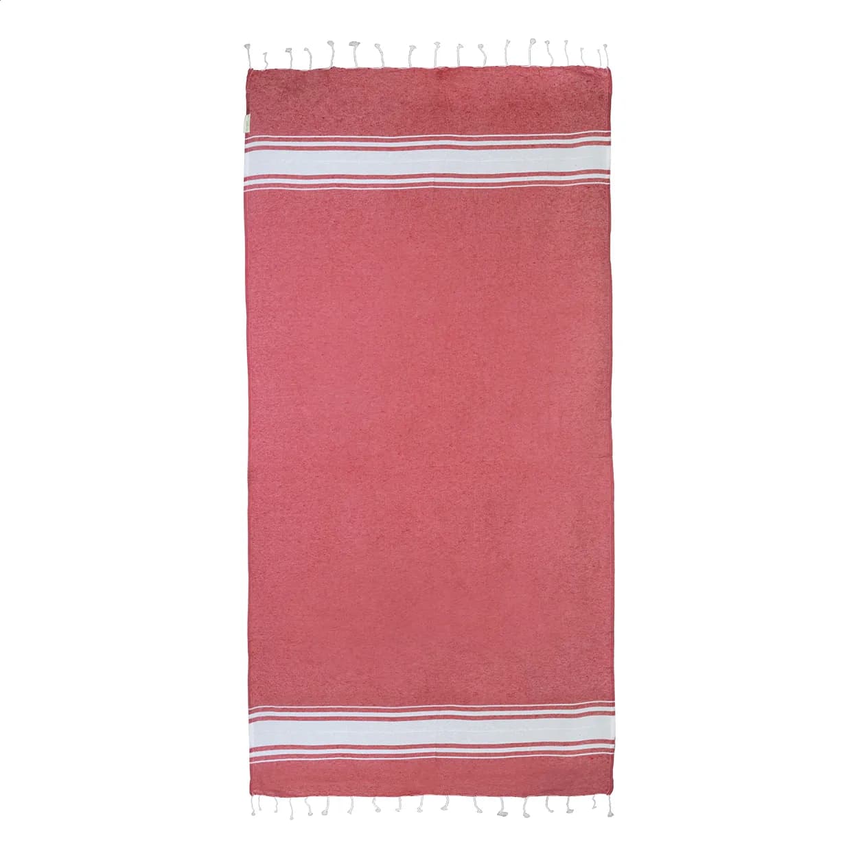 Strandtuch aus recycelter Baumwolle - Cancun - rot (-05)