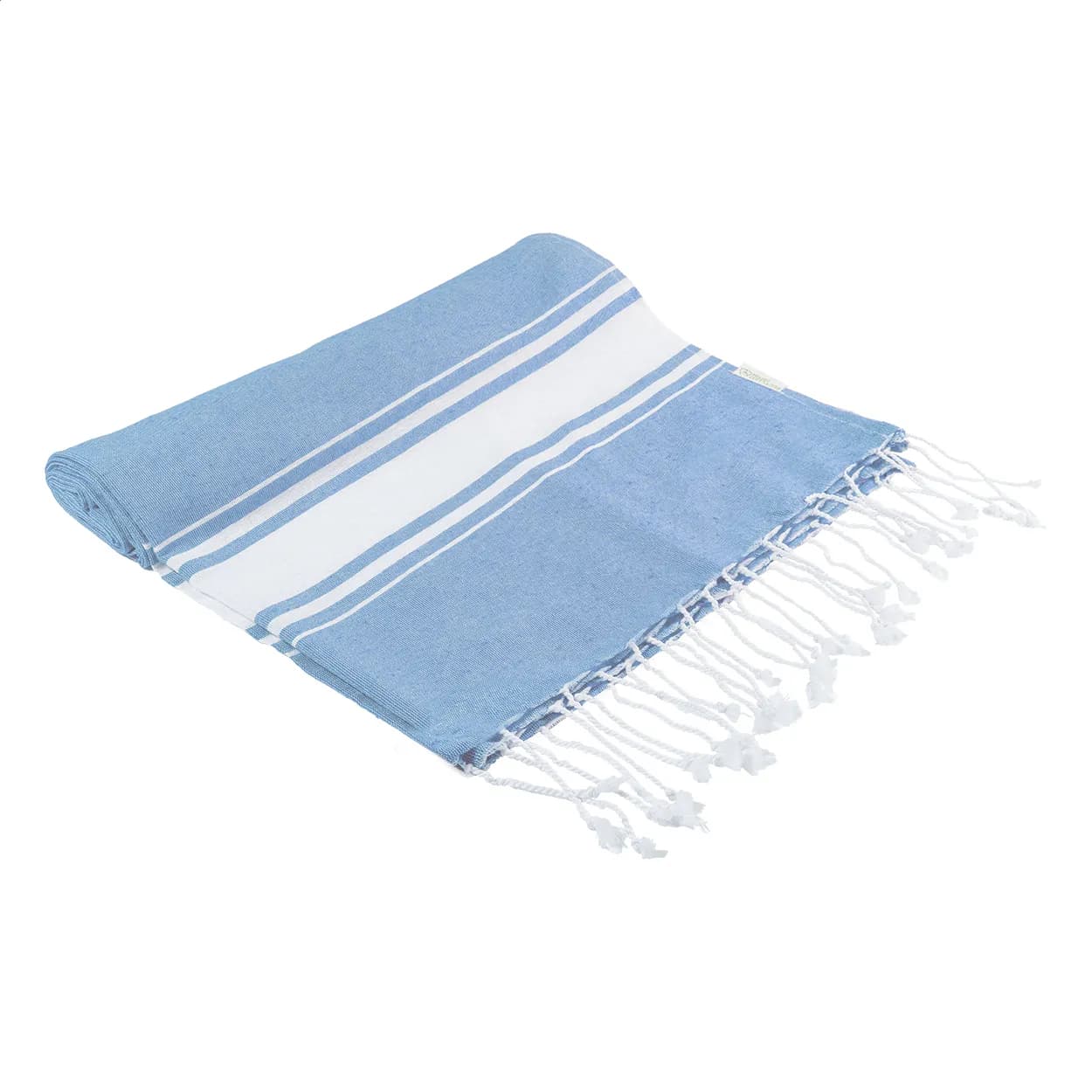 Strandtuch aus recycelter Baumwolle - Cancun - hellblau (-06V)