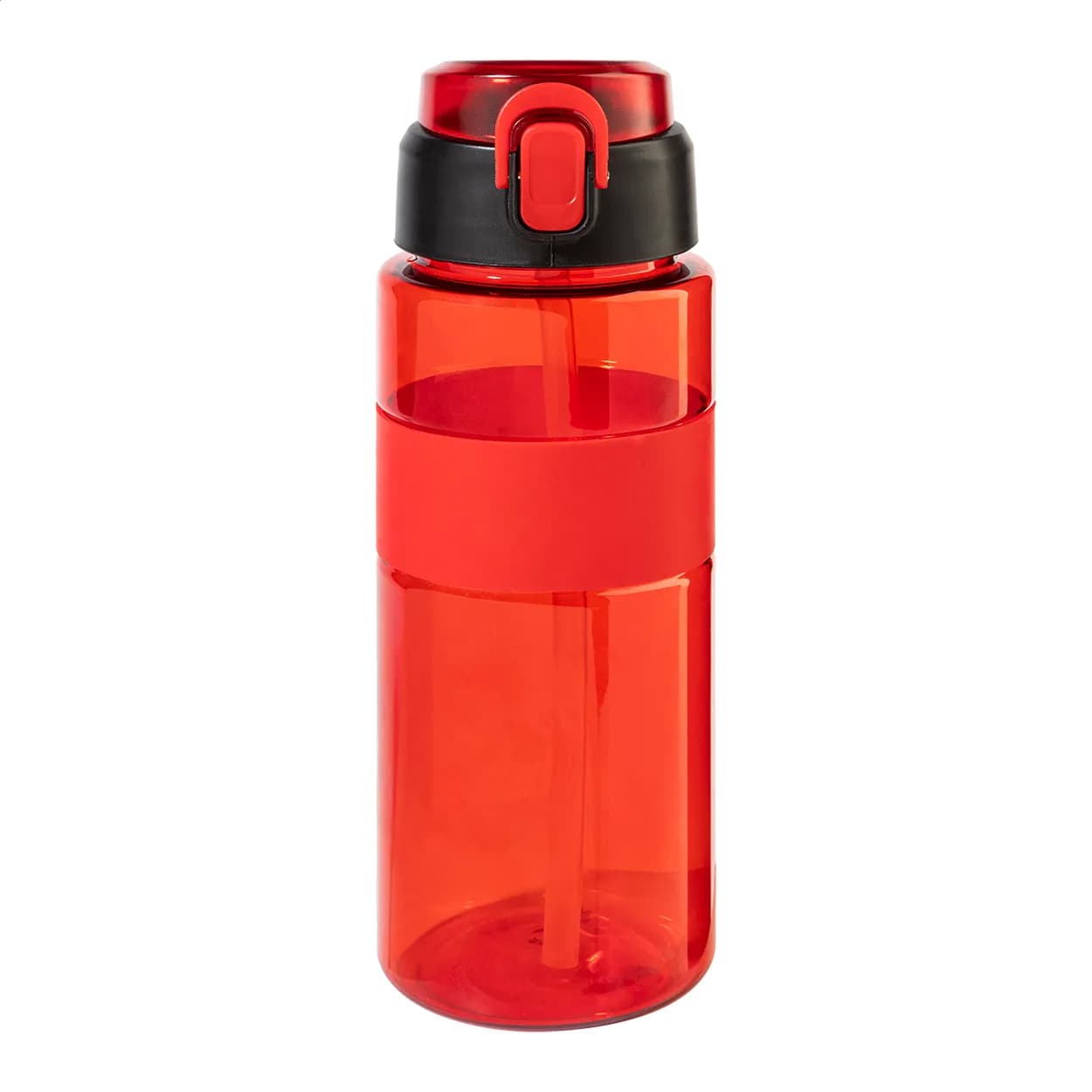 RPET Trinkflasche - Fitgrip - rot (-05)