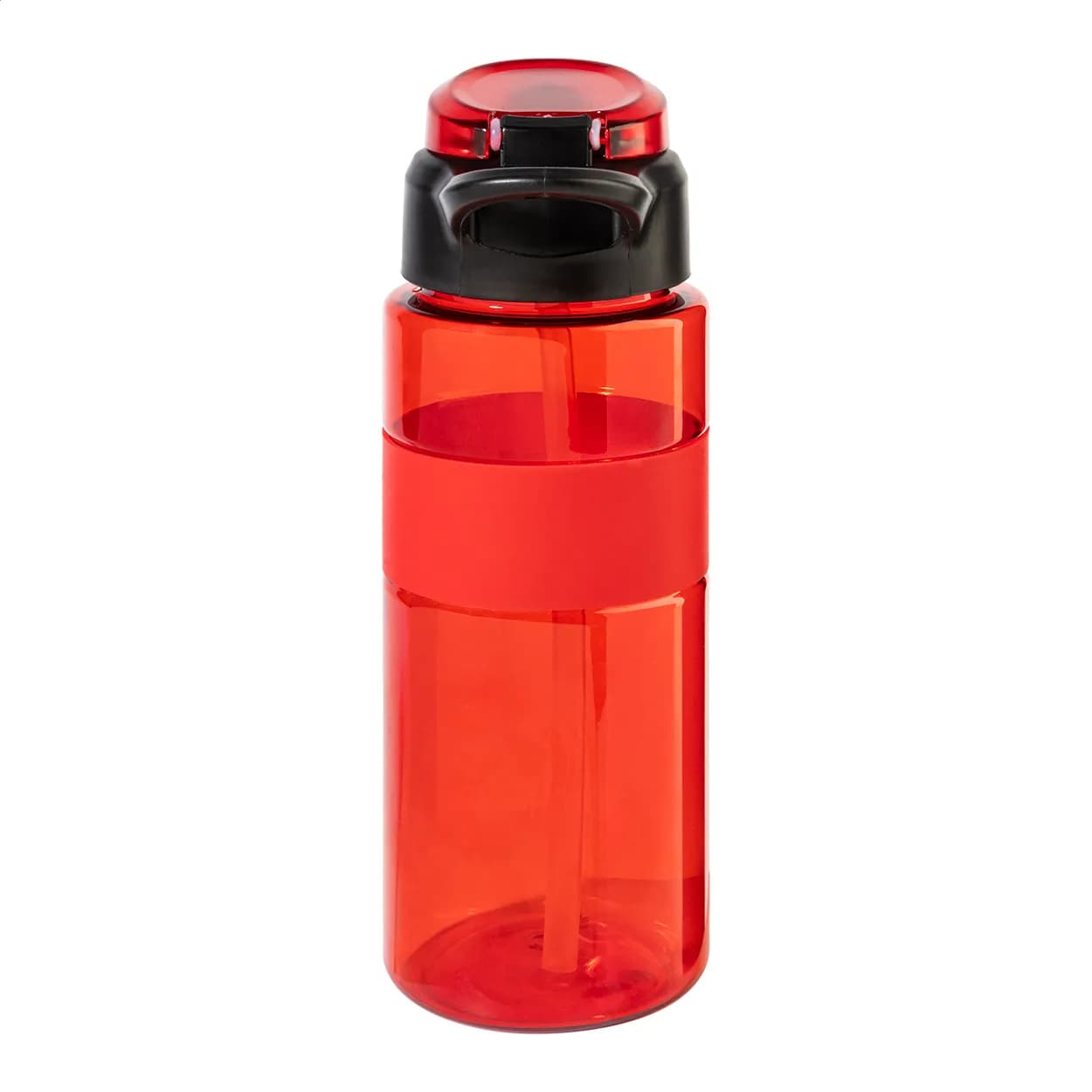 RPET Trinkflasche - Fitgrip - rot (-05)