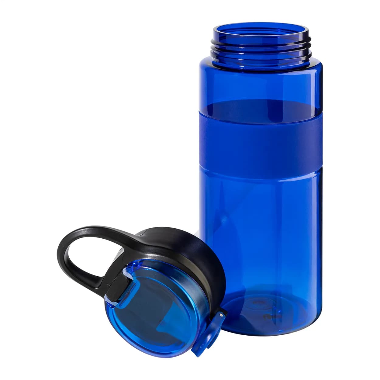 RPET Trinkflasche - Fitgrip - blau (-06)