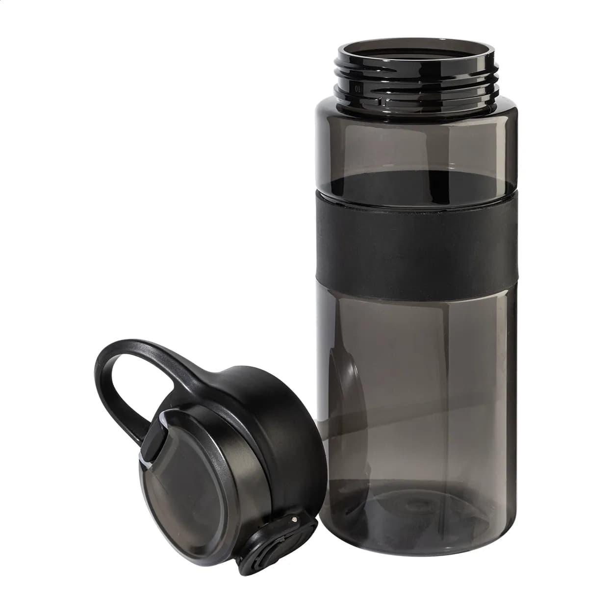 RPET Trinkflasche - Fitgrip - schwarz (-10)