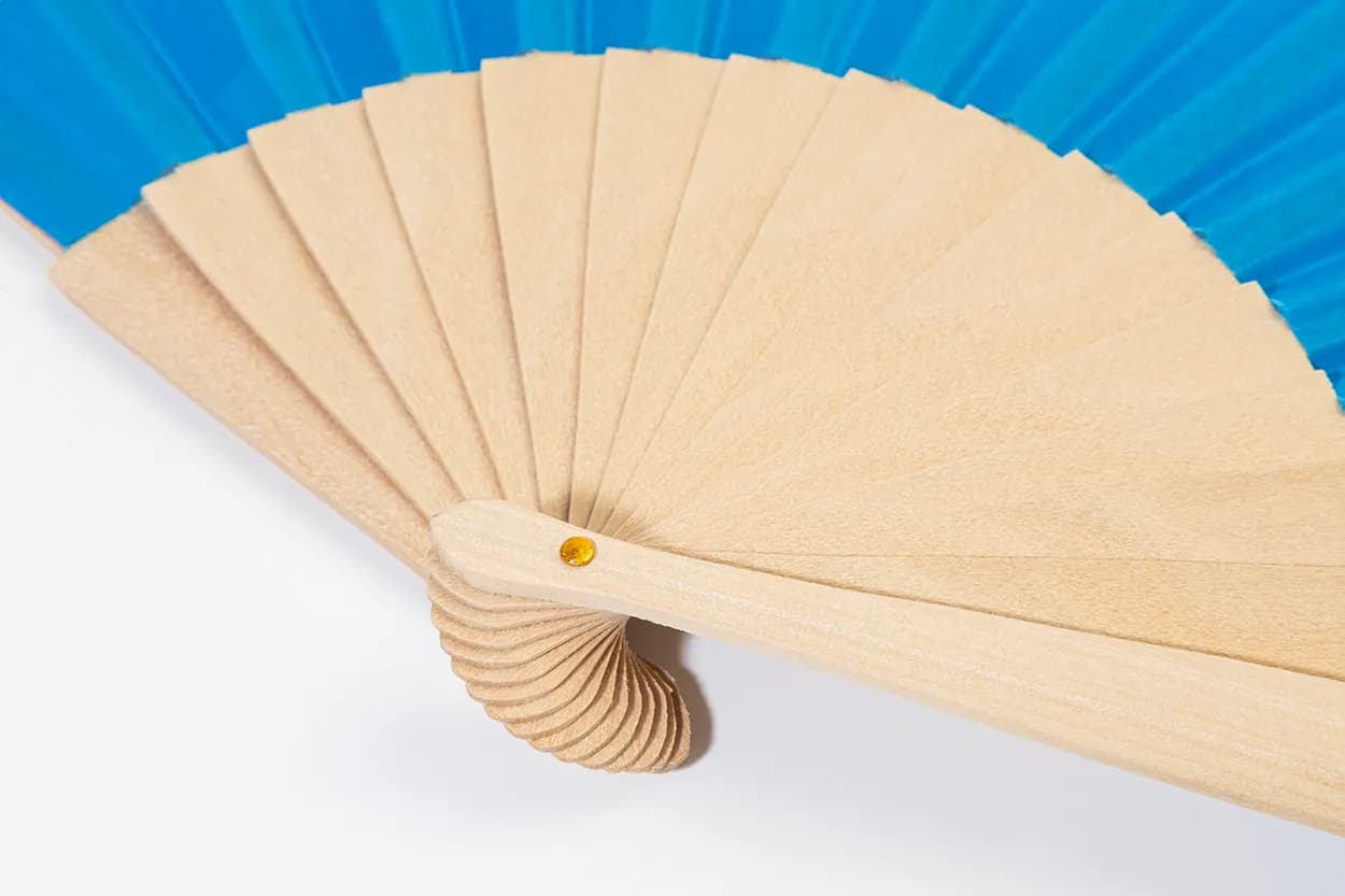 RPET Handfächer - Solana - blau (-06)