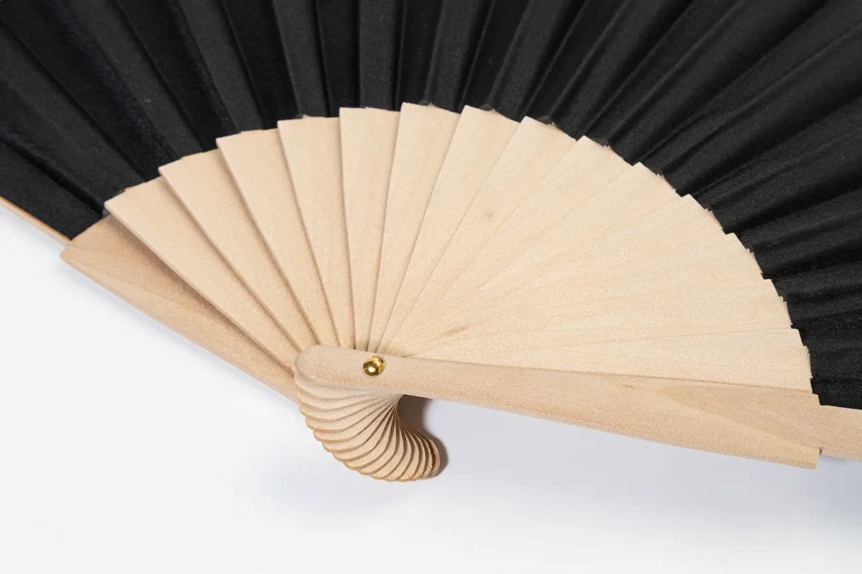 RPET Handfächer - Solana - schwarz (-10)