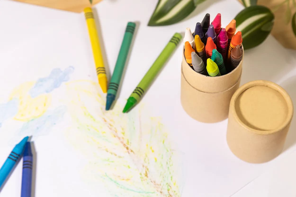 Wachsmalstifteset - Tubby - natur