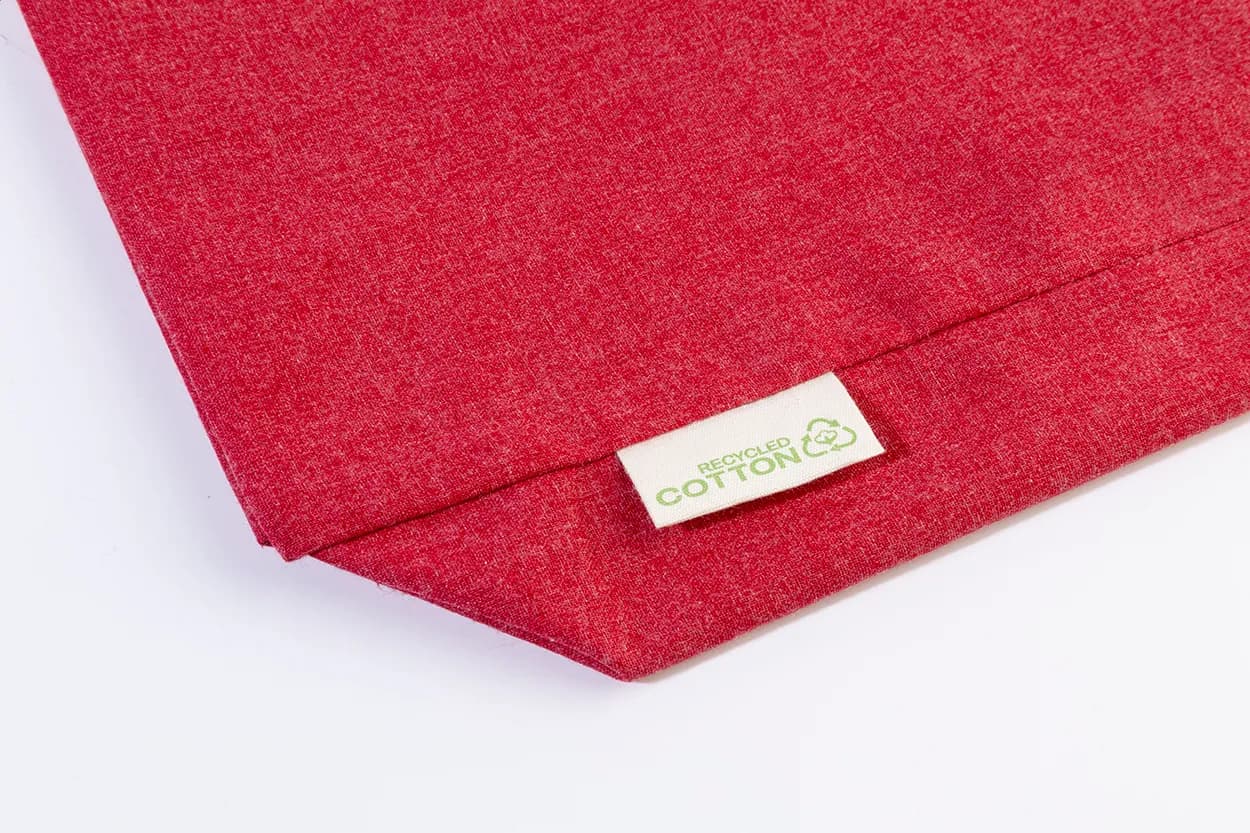 Einkaufstasche aus recycelter Baumwolle - Guspex Hue - rot (-05)