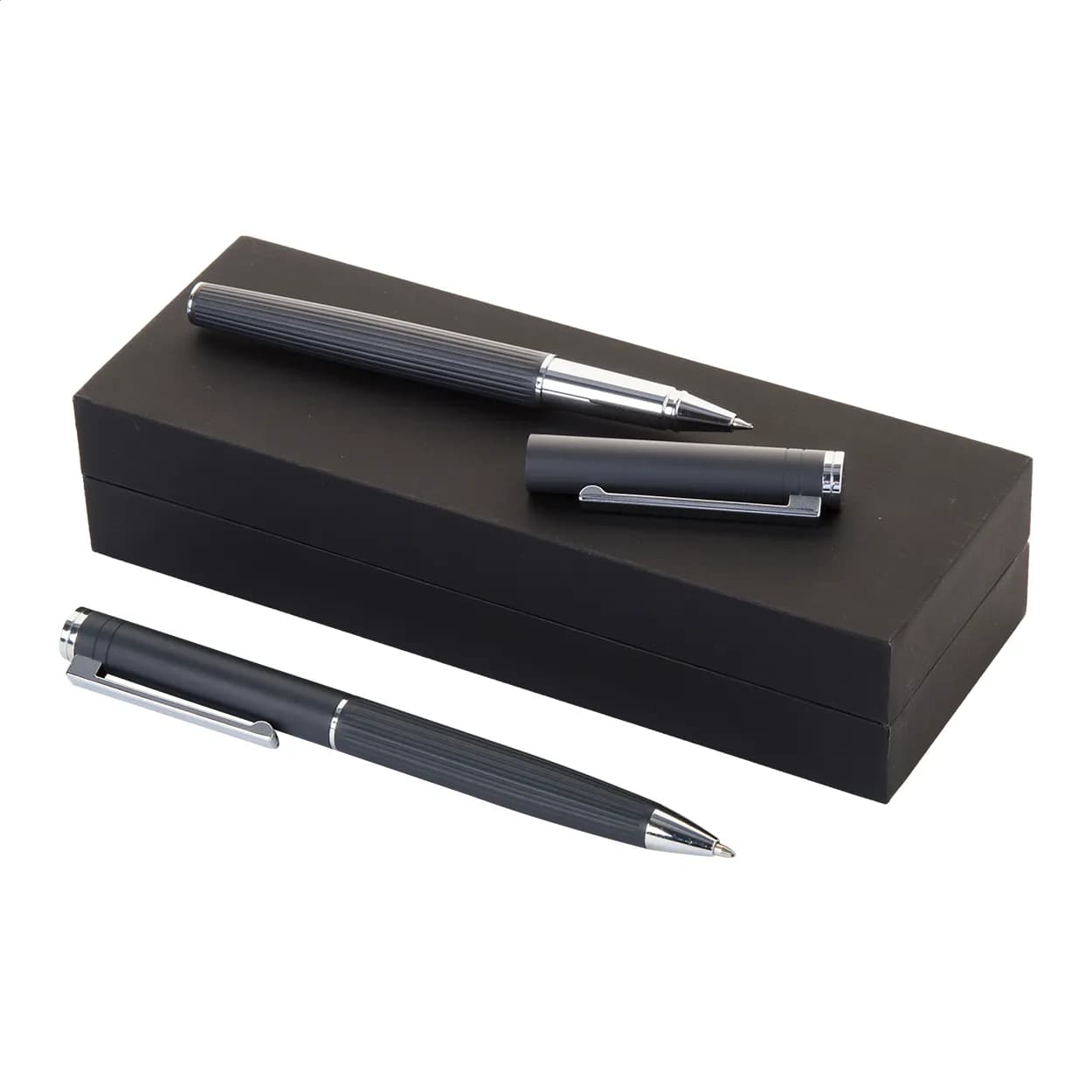 Schreibgeräteset - Stripo - grau (-77)