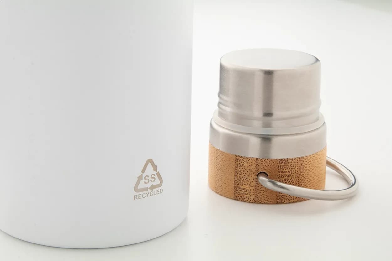 Isolierflasche - Ressobo - weiß (-01)