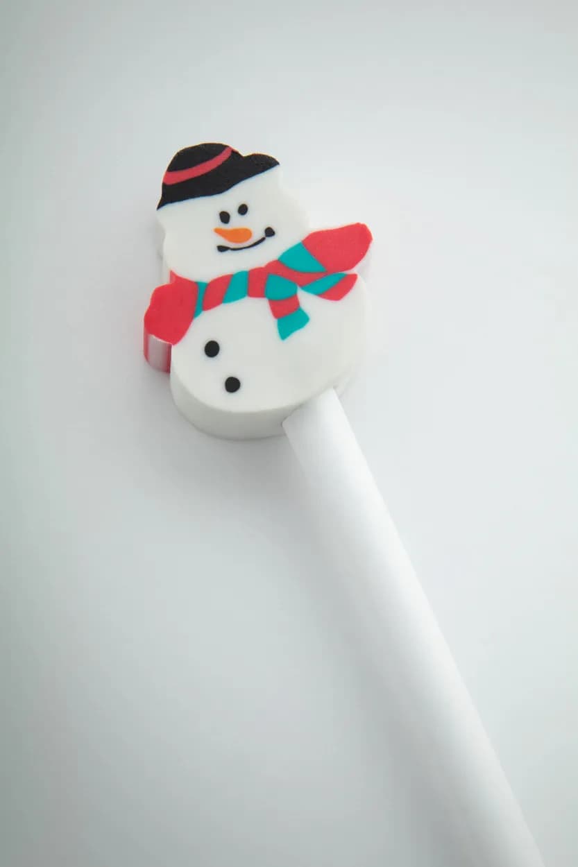 Bleistift mit Weihnachtsfigur, Weihnachtsbaum - Ramsvika - weiß (-C)