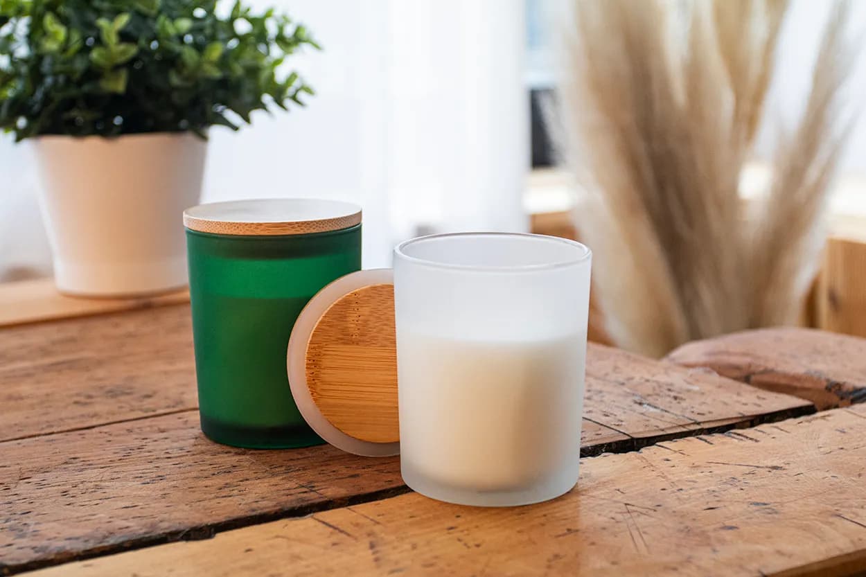 Kerze, Vanille - Daizu - weiß (-01)