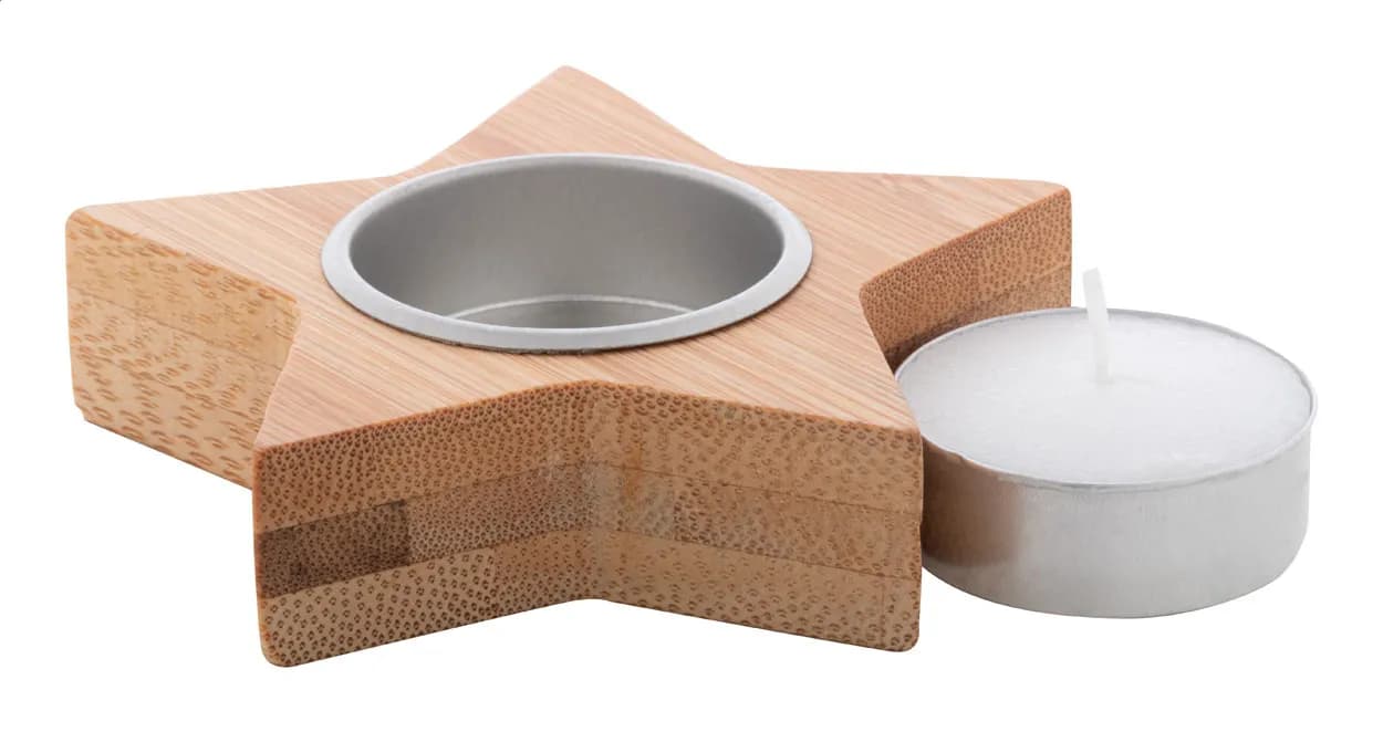 Weihnachtskerze, Stern - Rognan - natur (-A)