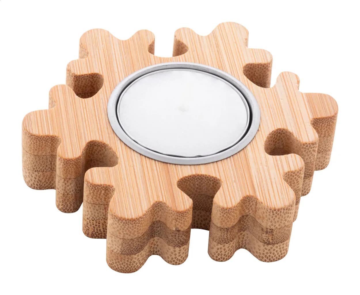 Weihnachtskerze, Stern - Rognan - natur (-B)