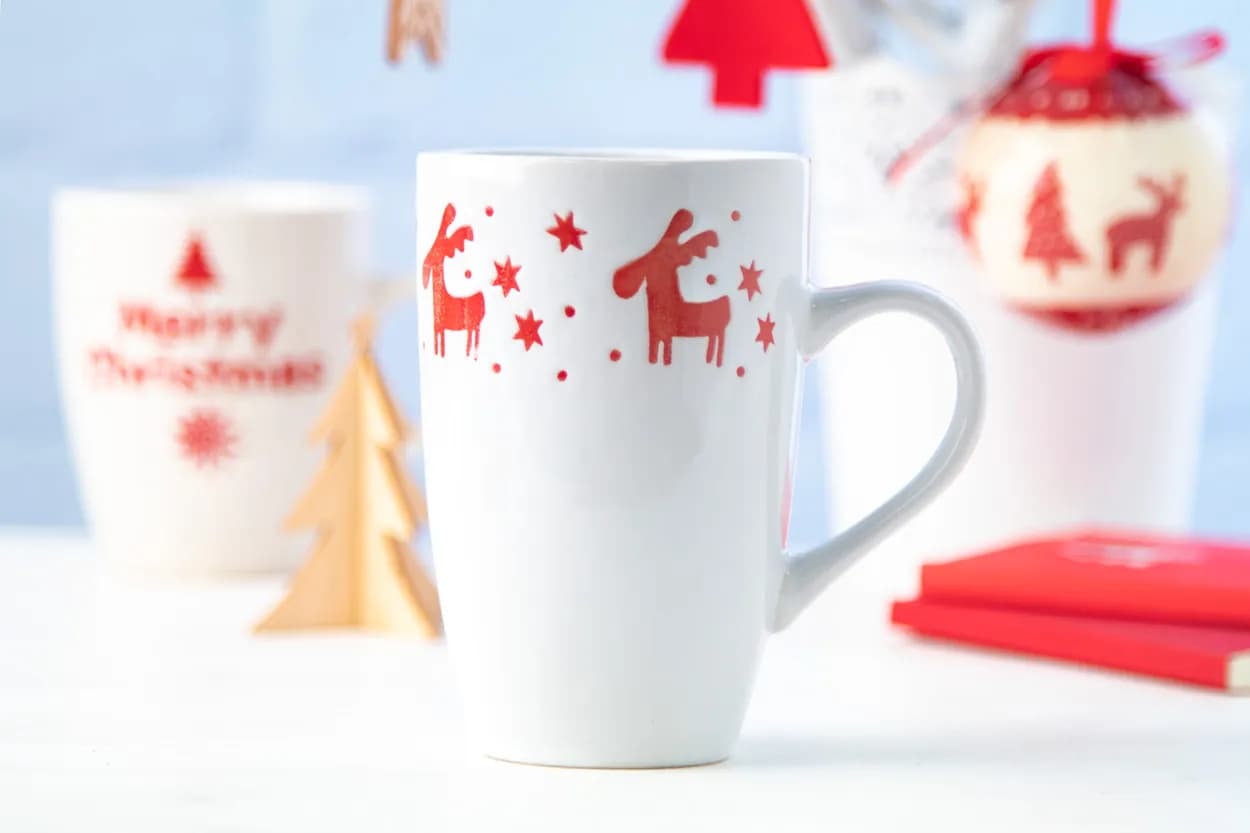 Porzellantasse - Lempaa - weiß