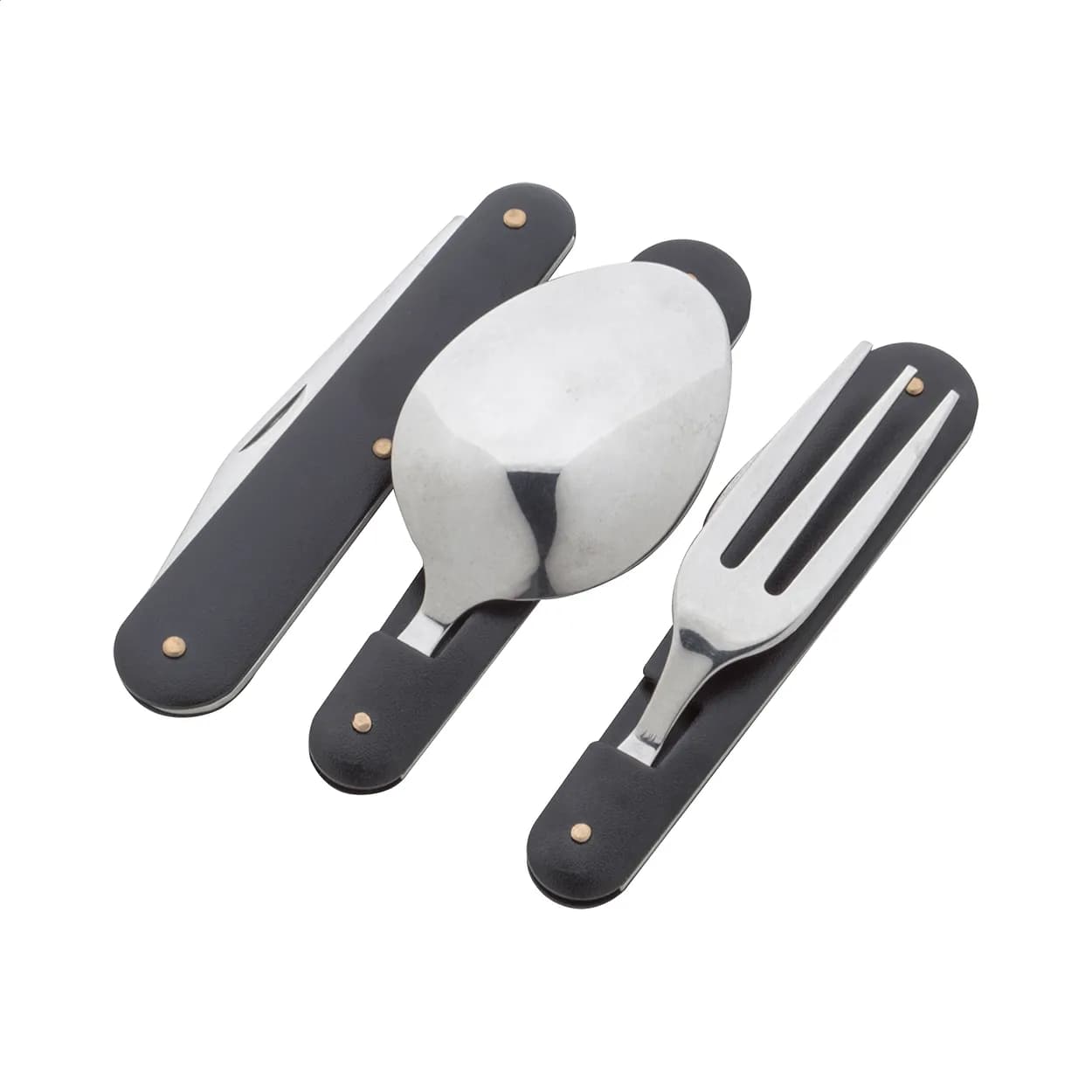 Camping-Besteckset - Platoon - schwarz