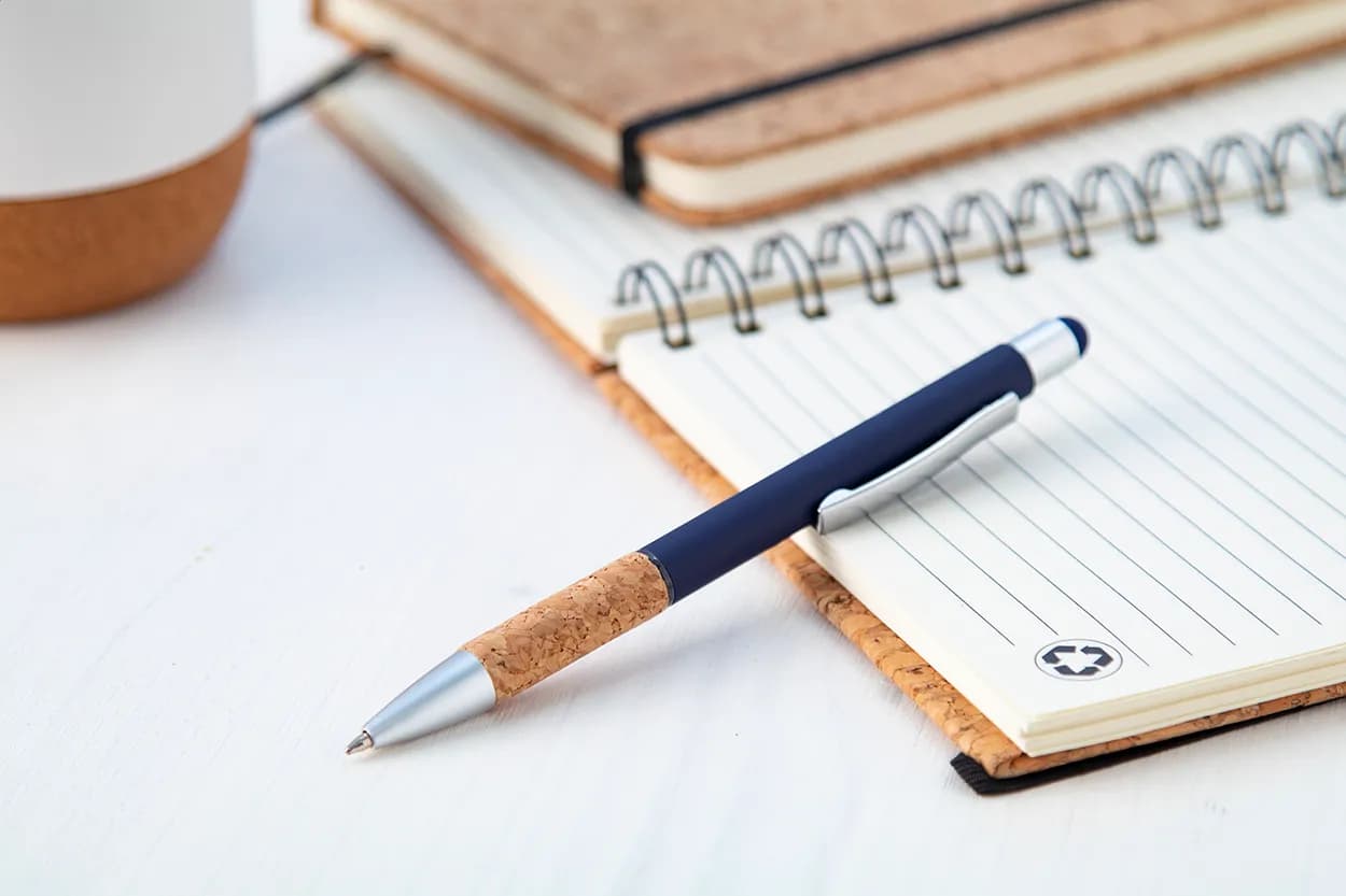 Touchpen mit Kugelschreiber - Corbox - dunkelblau (-06A)