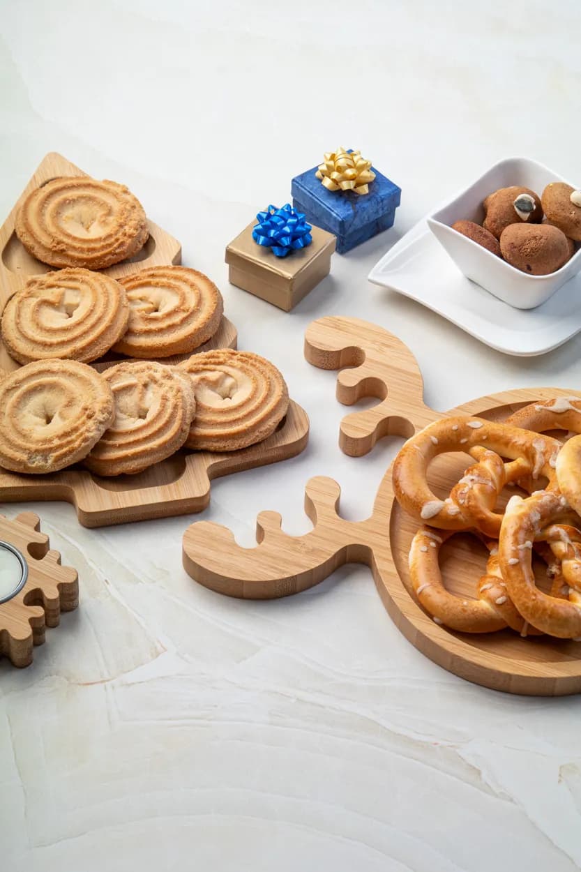 Weihnachtlicher Snackteller - Kongle - natur