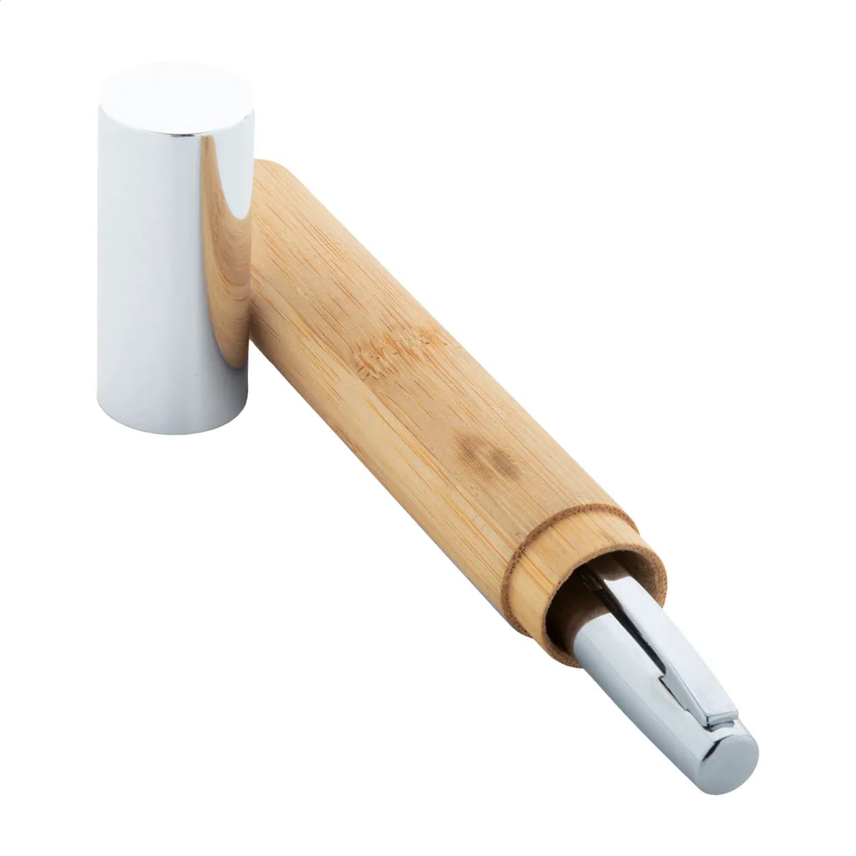 Touchpen mit Kugelschreiber - Siduru - silber (-21)