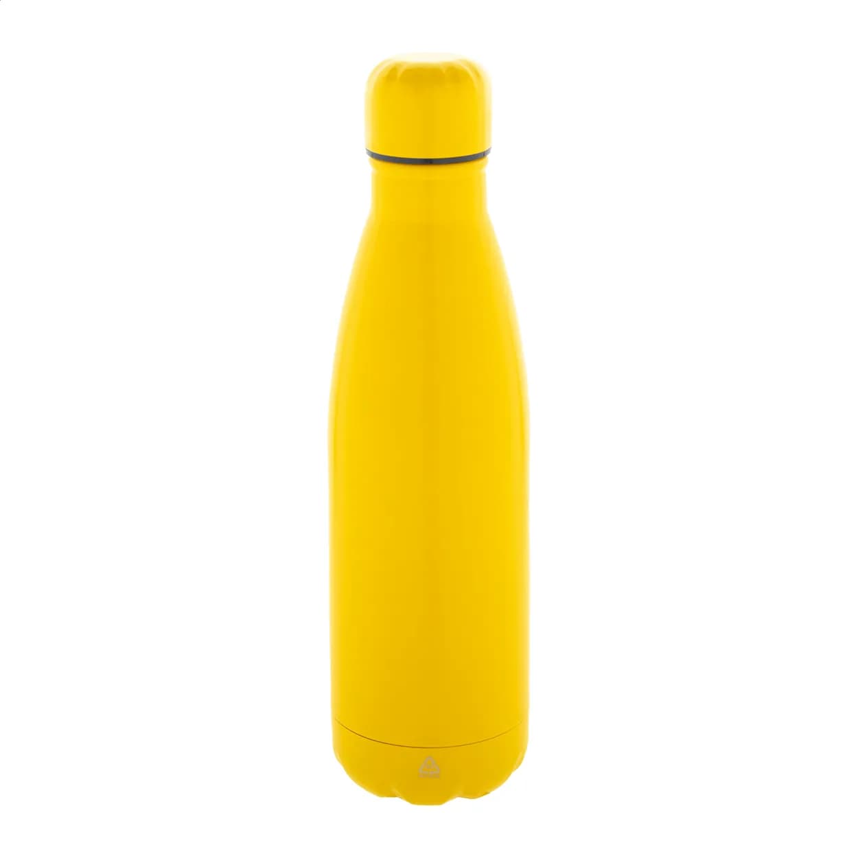 Flasche aus recyceltem Edelstahl - Refill - gelb (-02)