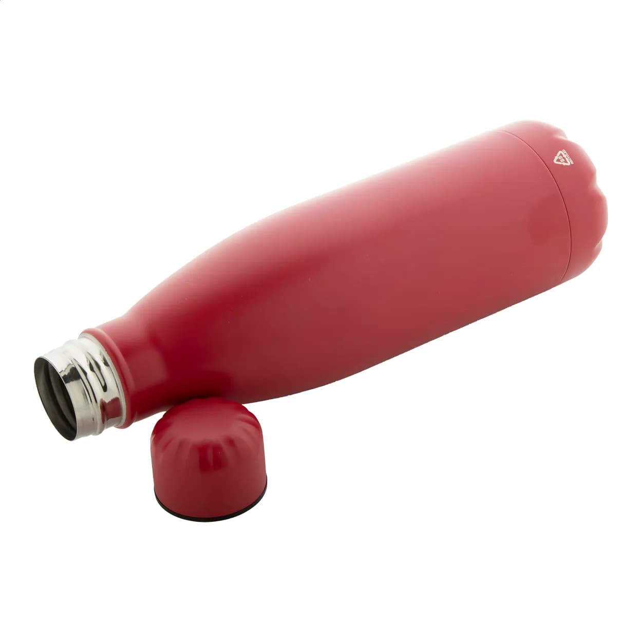 Flasche aus recyceltem Edelstahl - Refill - rot (-05)