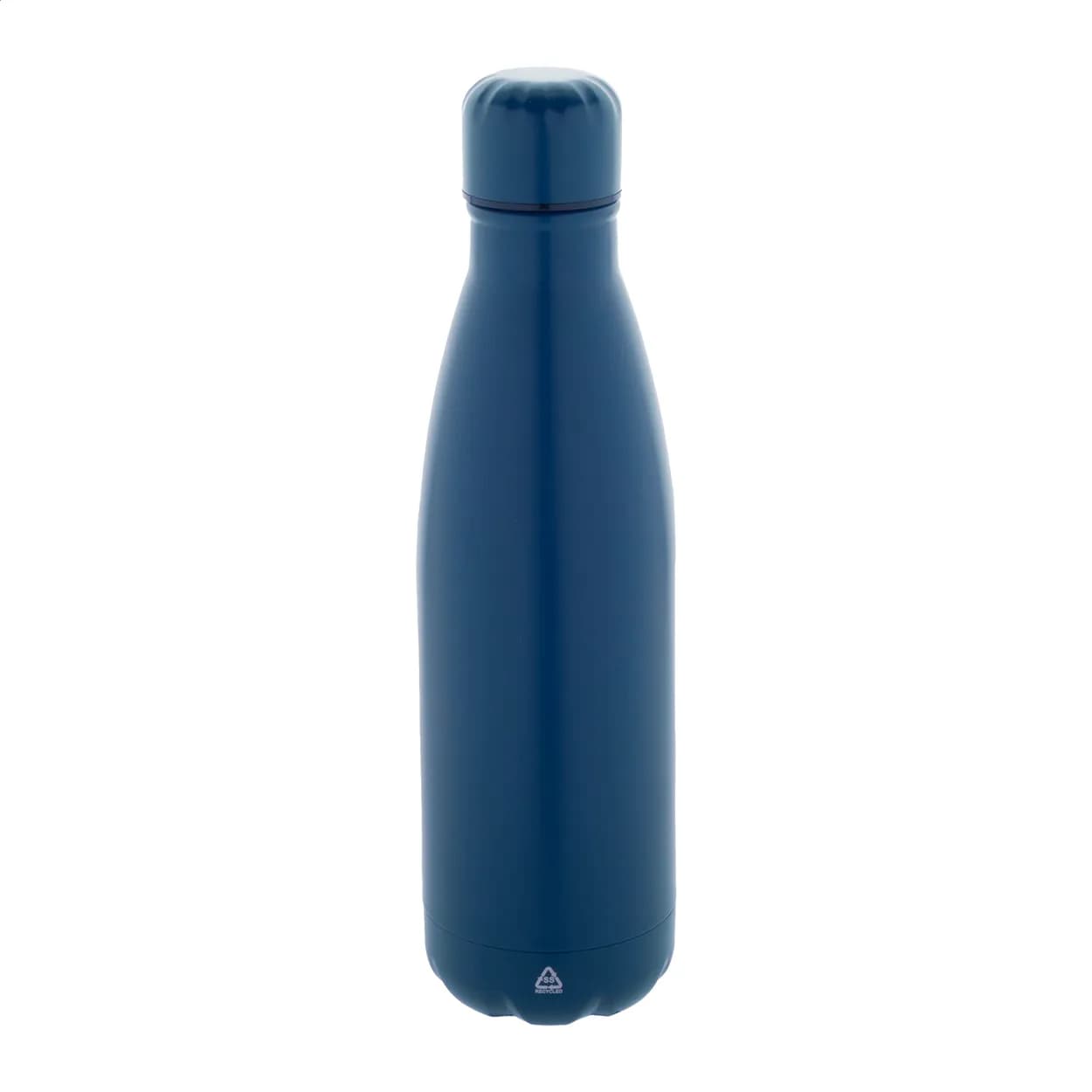 Flasche aus recyceltem Edelstahl - Refill - dunkelblau (-06A)