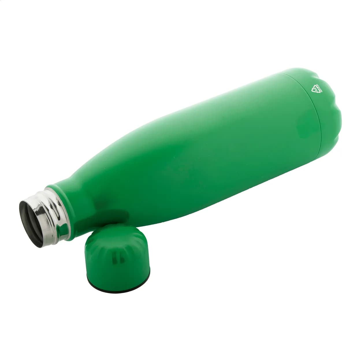 Flasche aus recyceltem Edelstahl - Refill - grün (-07)
