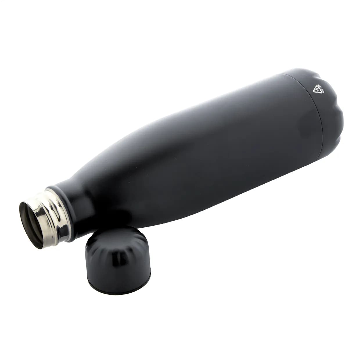 Flasche aus recyceltem Edelstahl - Refill - schwarz (-10)