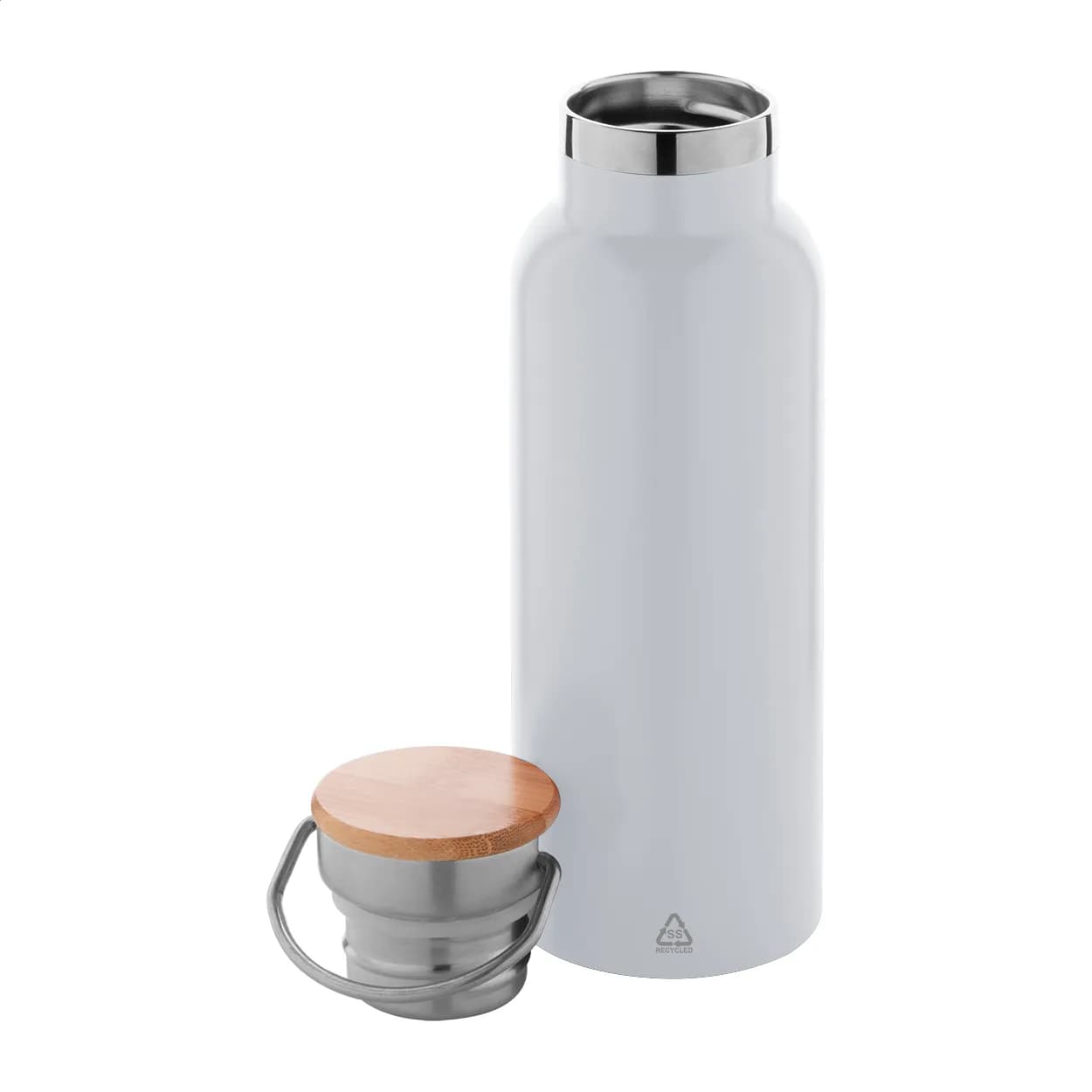 Isolierflasche - Renaslu - weiß (-01)