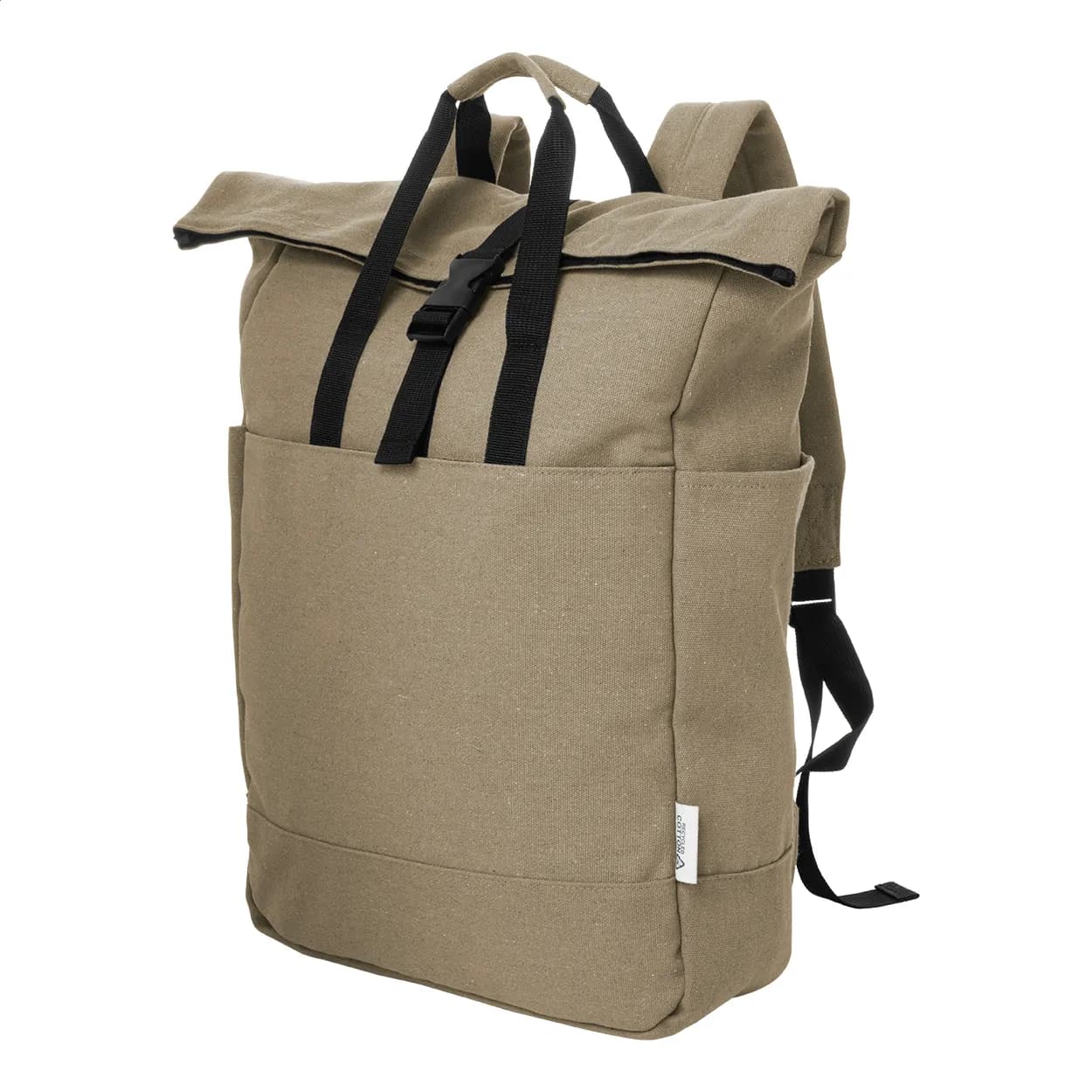 Recycelten Canvas Rucksack - Rebyss Roll - beige (-00)