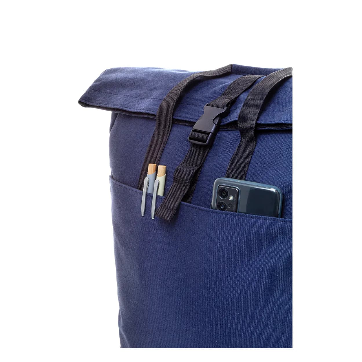 Recycelten Canvas Rucksack - Rebyss Roll - dunkelblau (-06A)