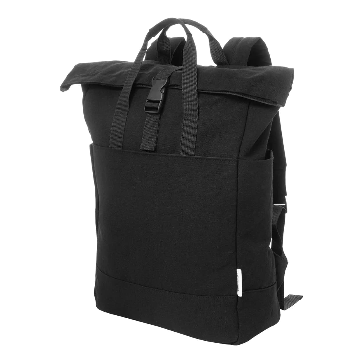 Recycelten Canvas Rucksack - Rebyss Roll - schwarz (-10)