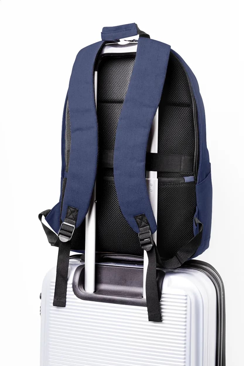 Recycelten Canvas Rucksack - Rebyss Back - dunkelblau (-06A)