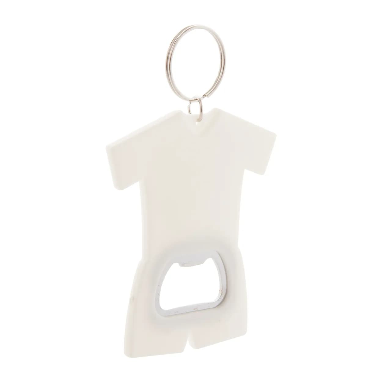 Flaschenöffner/Schlüsselanhänger - Soccer - weiß (-01)