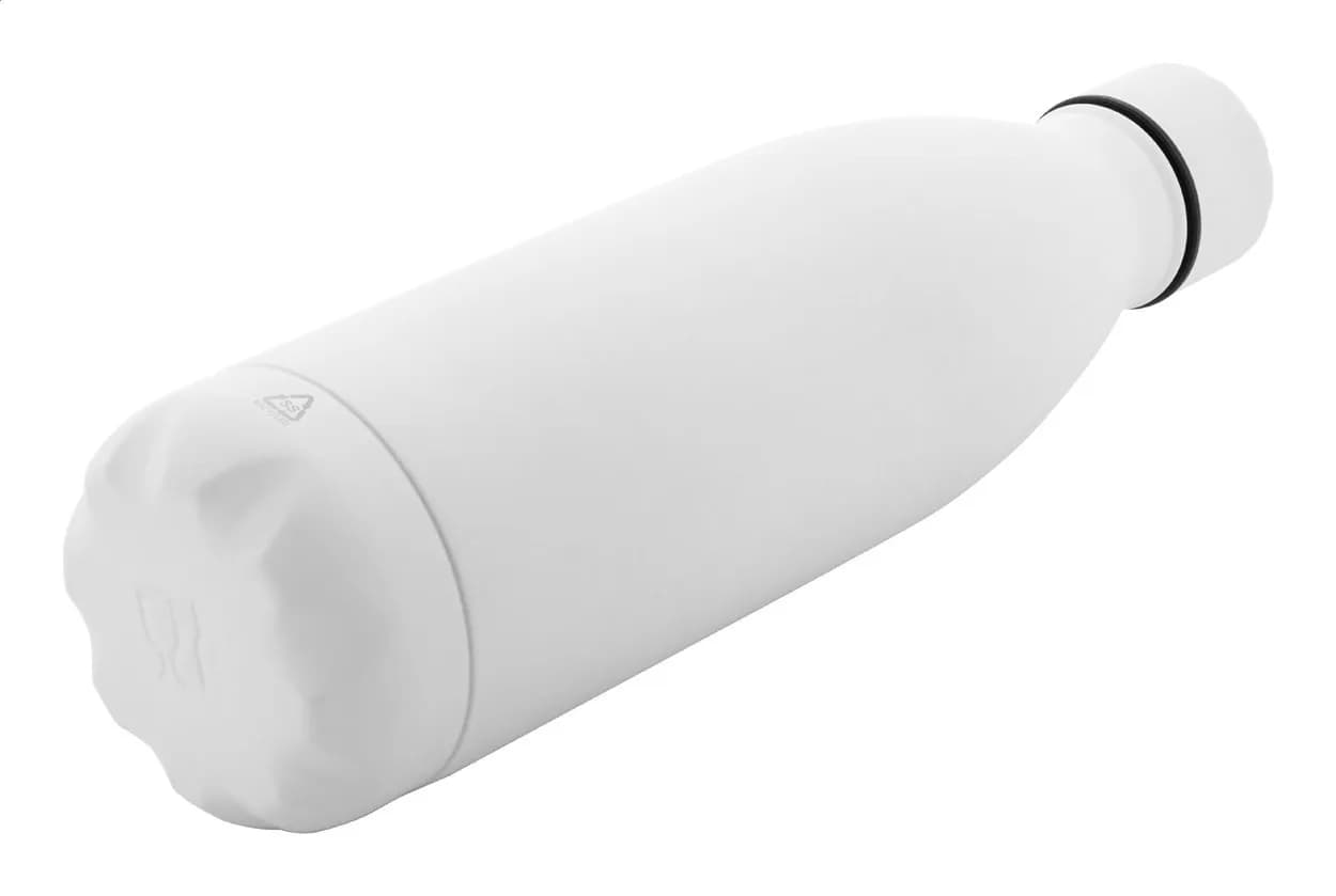 Flasche aus recyceltem Edelstahl - Refill Soft - weiß (-01)