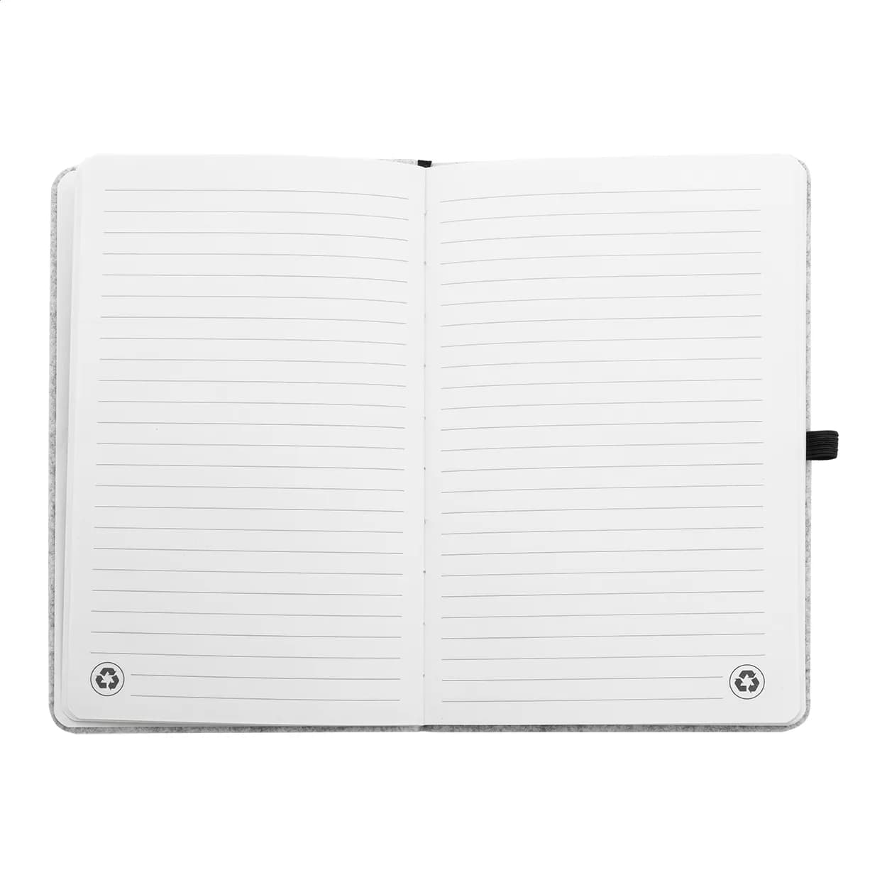 Notiz RPET-Filz - Refelt Note A5 - grau (-77)