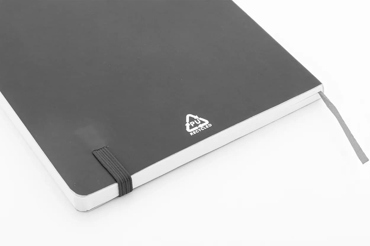 Notizbuch aus RPU - Repuk Soft A5 - grau (-77)