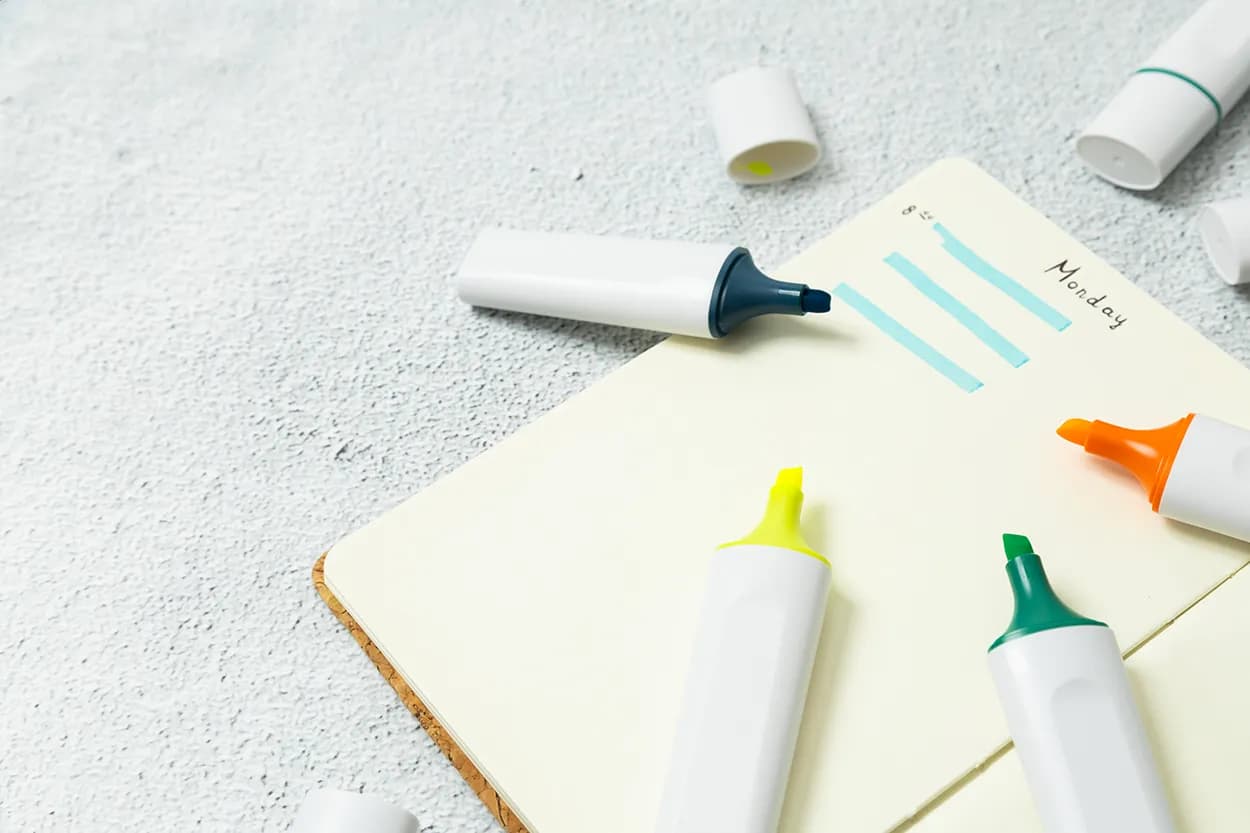 Textmarker aus RABS - Rabomark - blau (-06)