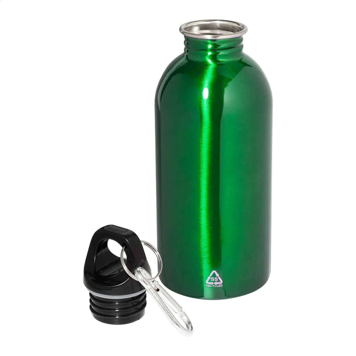 Flasche aus recyceltem Edelstahl - Ressuto - grün (-07)