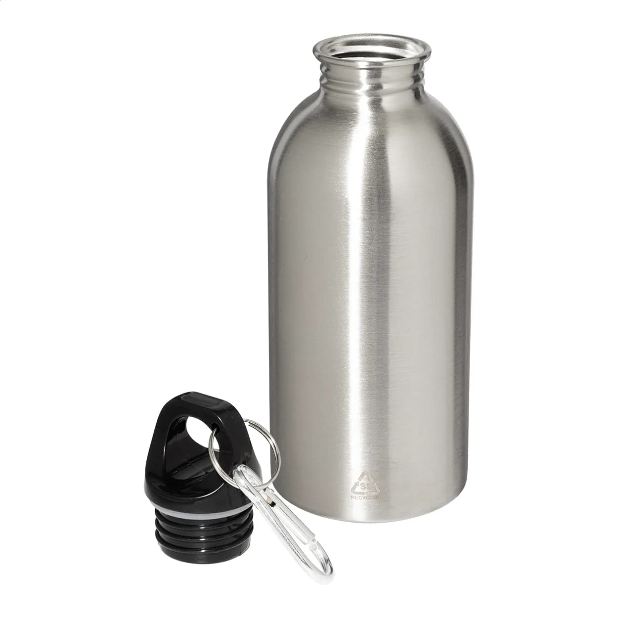 Flasche aus recyceltem Edelstahl - Ressuto - silber (-21)