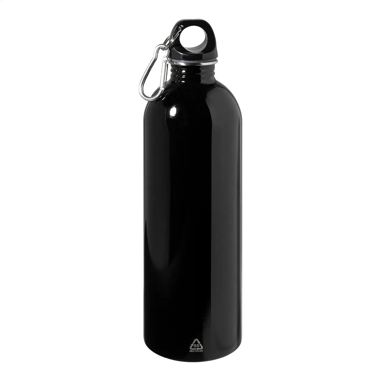 Flasche aus recyceltem Edelstahl - Ressuto XL - schwarz (-10)