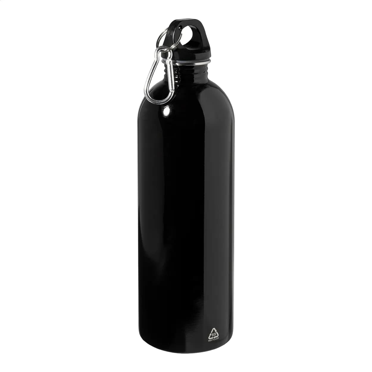 Flasche aus recyceltem Edelstahl - Ressuto XL - schwarz (-10)