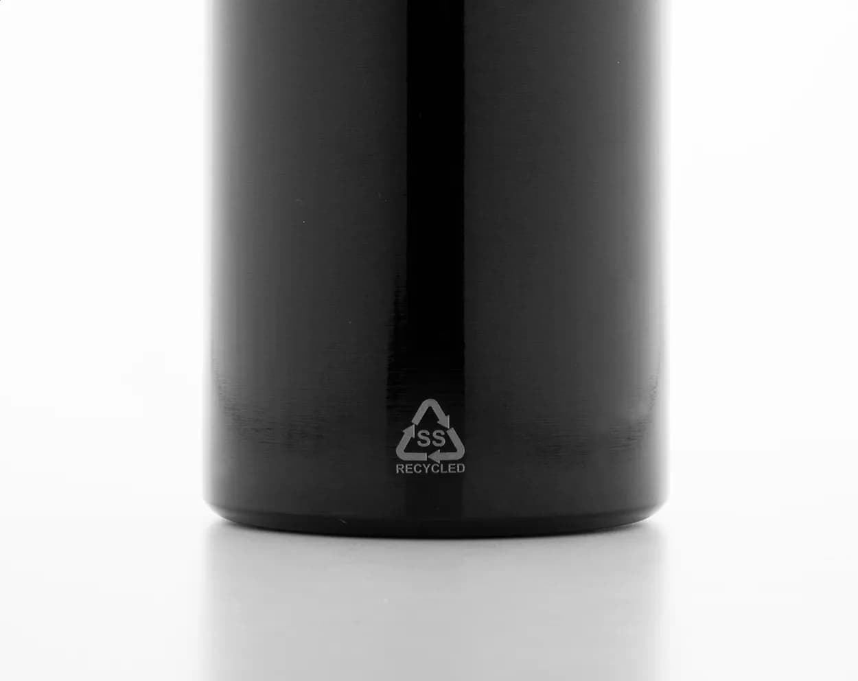 Flasche aus recyceltem Edelstahl - Ressuto XL - schwarz (-10)