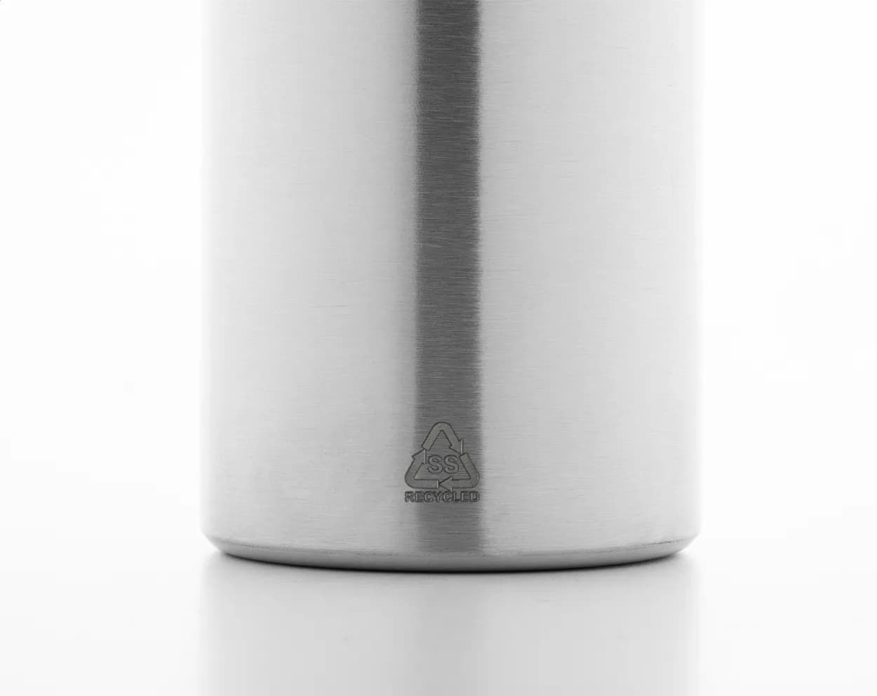 Flasche aus recyceltem Edelstahl - Ressuto XL - silber (-21)