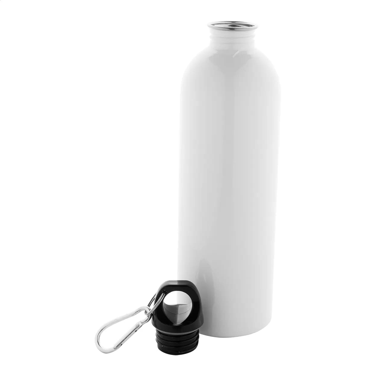 Flasche aus recyceltem Edelstahl - Pressuto XL - weiß (-01)