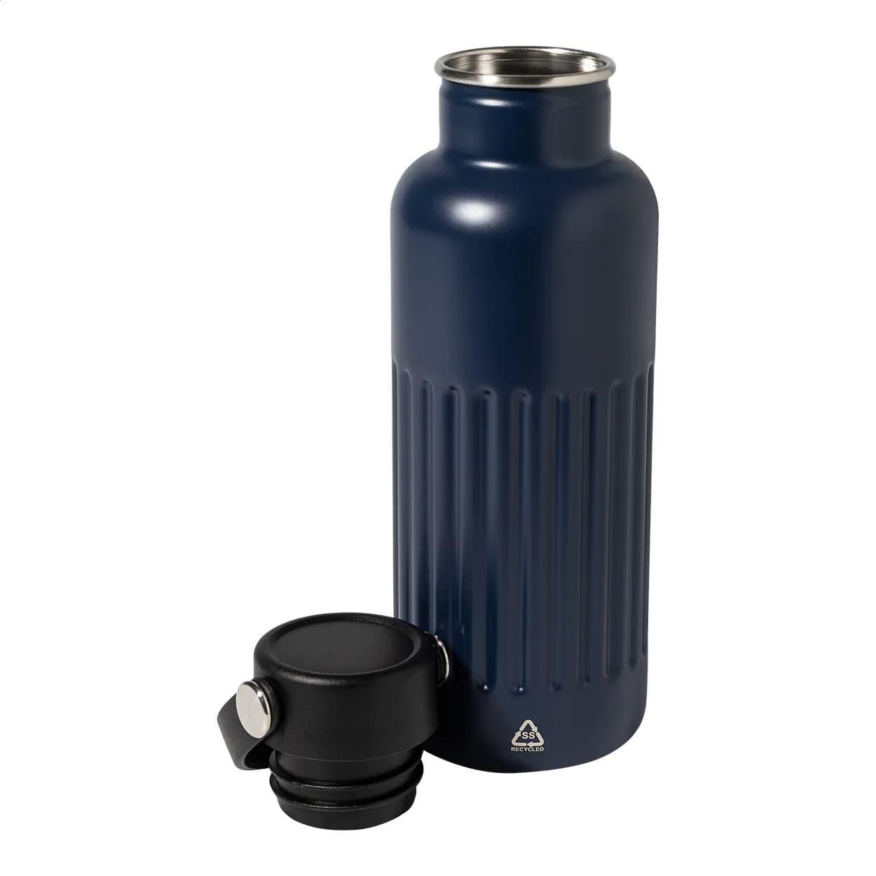 Isolierflasche - Streaky Go - dunkelblau (-06A)