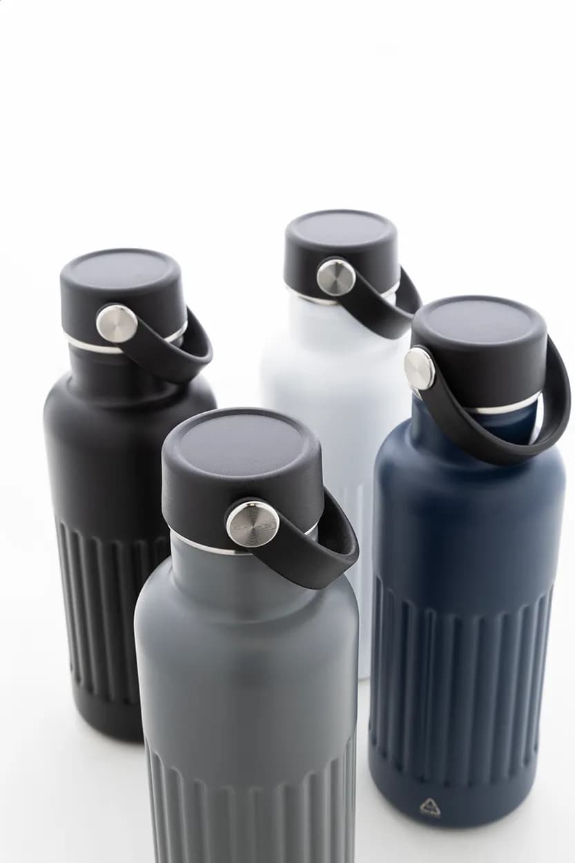 Isolierflasche - Streaky Go - dunkelgrau (-80)