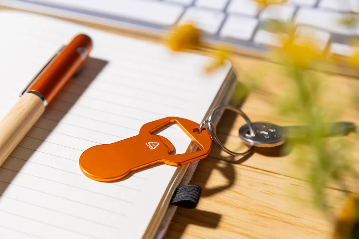 Flaschenöffner/Schlüsselanhänger - Biropi - orange (-03)