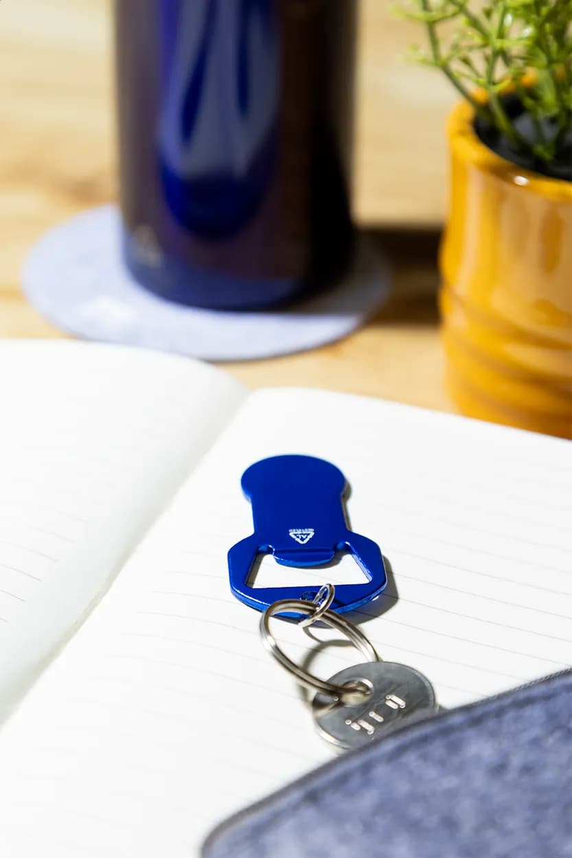 Flaschenöffner/Schlüsselanhänger - Biropi - blau (-06)