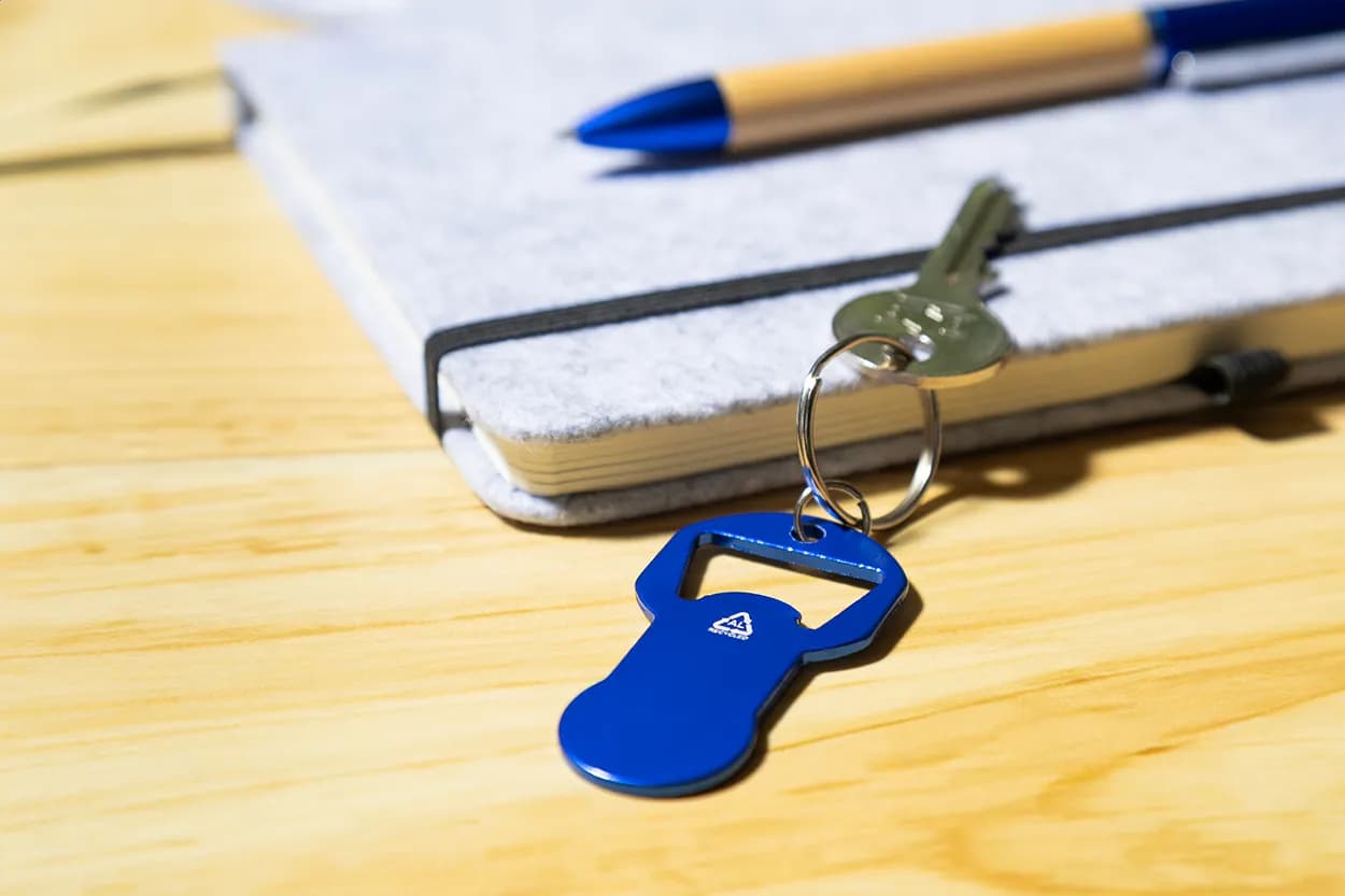 Flaschenöffner/Schlüsselanhänger - Biropi - blau (-06)