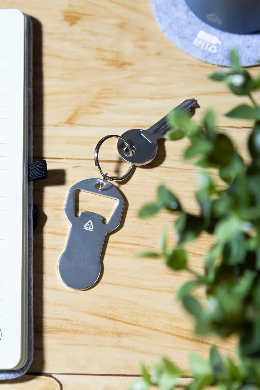 Flaschenöffner/Schlüsselanhänger - Biropi - silber (-21)