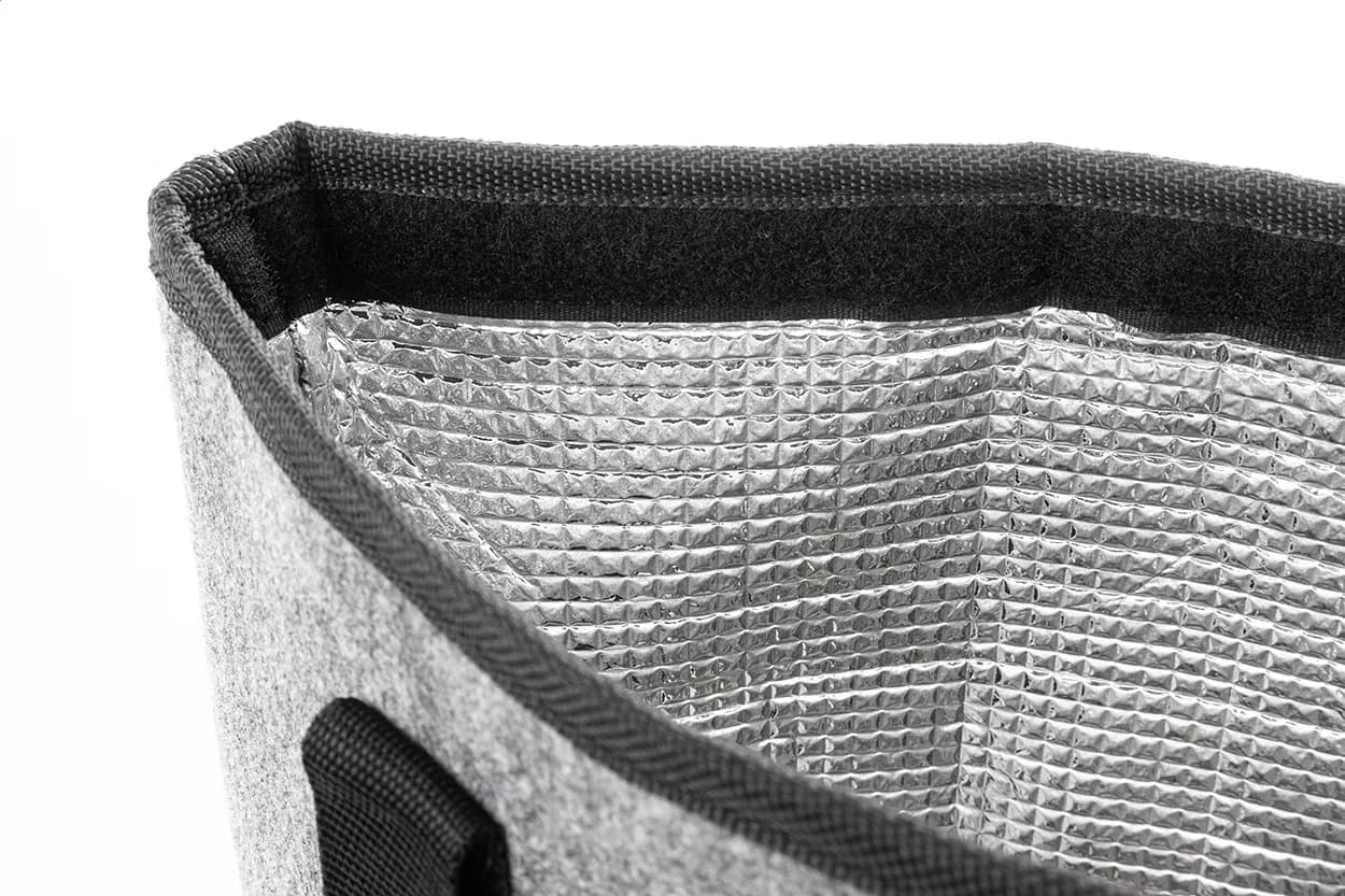 RPET-Kühl-Einkaufstasche - RecoTote - grau (-77)